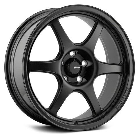 Konig Hexaform 15x7.5 4x100 ET35 Matte Black