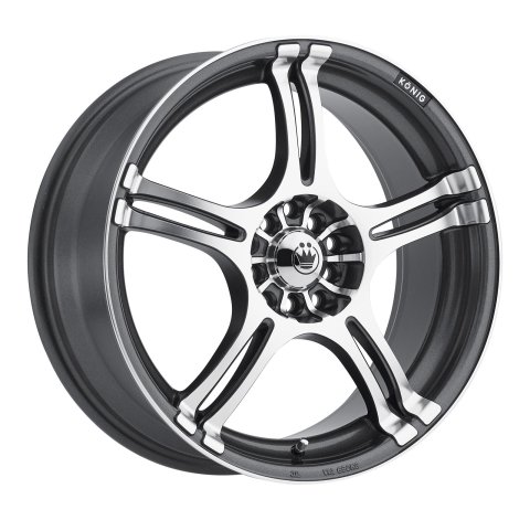 Konig Incident 16x7 10x100/114.3 ET40 Graphite