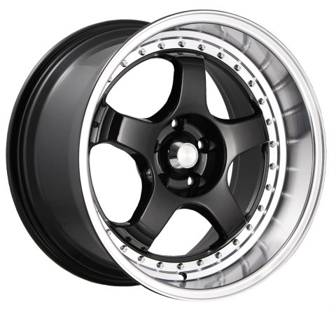 Konig SSM 18x8 5x114.3 ET35 Gloss Black w/ Machined Lip