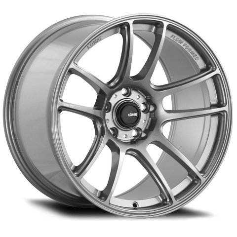 Konig Heliogram 17X8.5 5X114.3 ET38 Titanium Metallic Knurled Bead Flow Formed
