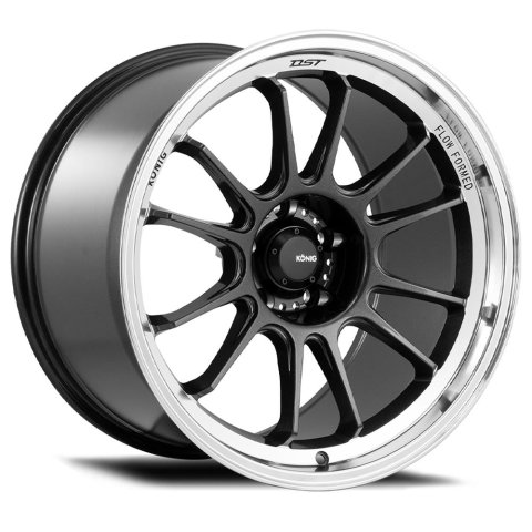 Konig Hypergram 18X11 5X114.3 ET15 Metallic Carbon W/ Machined Lip Flow Formed