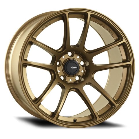 Konig Heliogram 15X7 4X100 ET35 Matte Bronze Knurled Bead Flow Formed