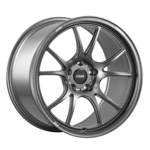 Konig Forged F3S 17X9 5X114.3 ET40 Satin Charcoal Knurled Bead