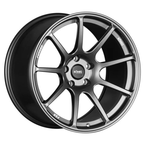 Konig Forged F5R 18x8.5 5x120 ET35 Ash Silver Wheel (Knurled Bead)