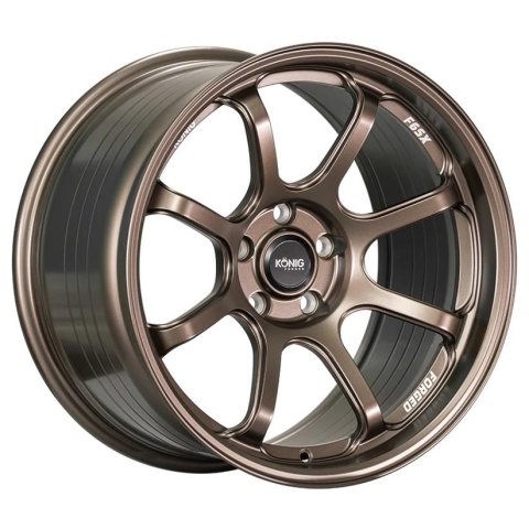 Konig Forged F6SX 17x8 5x114.3 ET40 Race Bronze Wheel (Knurled Bead)