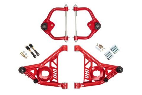 UMI Performance 70-81 GM F-Body Front A-arm Kit Delrin Bushings Tall Ball Joints