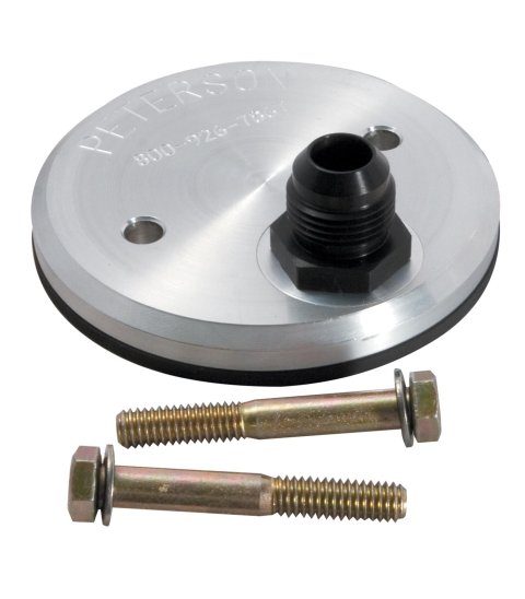 Peterson Fluid Systems Chevrolet 2 -10AN Inlet Fitting Block Off Plate