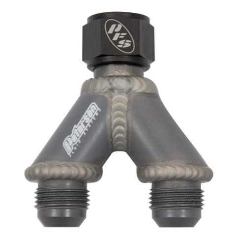 Peterson Fluid Systems Y-Manifold -20AN B- Nut To 20/20
