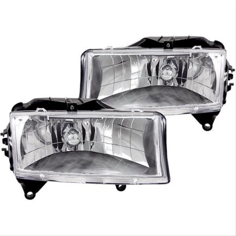 ANZO 1997-2004 Dodge Dakota Crystal Headlights Chrome