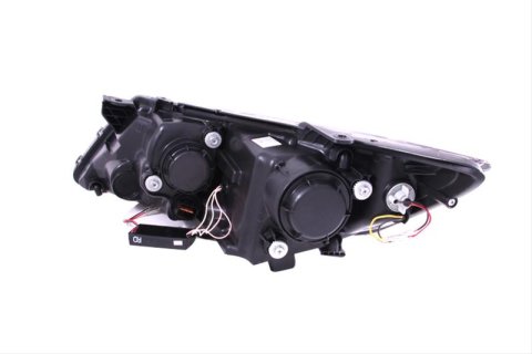 ANZO 2011-2013 Kia Optima Projector Headlights w/ Halo Black (CCFL)