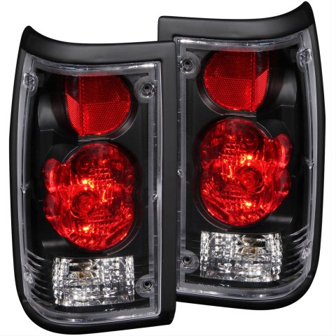 ANZO 1986-1993 Mazda B2000 Taillights Black