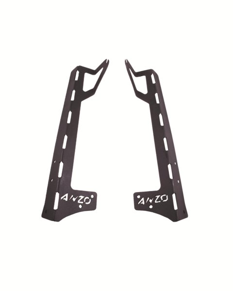 ANZO 2007-2015 Jeep Wrangler LED Bar Windshield Mounting Brackets