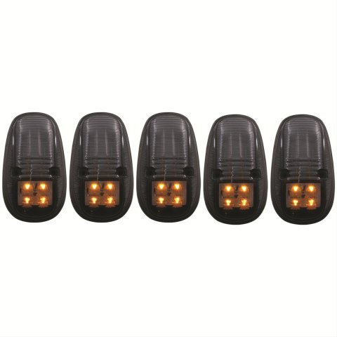 ANZO 1999-2002 Dodge Ram 3500 LED Cab Roof Light Kit Smoke 5pc