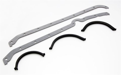 Cometic Chevy Gen1 Small Block V8 .094in Fiber Oil Pan Gasket Kit Left Side Thick & Thin Front Seals