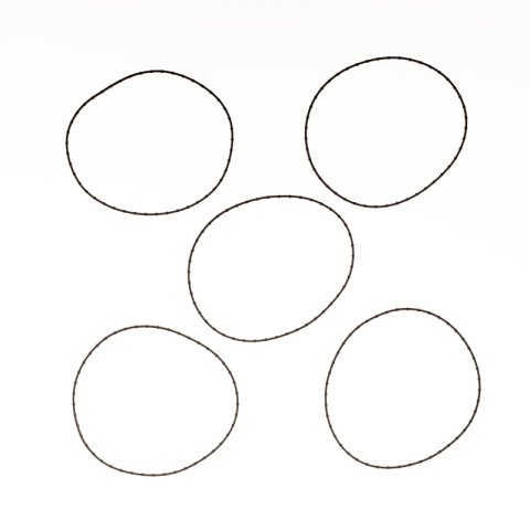 Cometic Harley-Davidson Twin Cam Derby Cover O-Ring 99-06 All Tc, 99-05 Dyna, 5Pk
