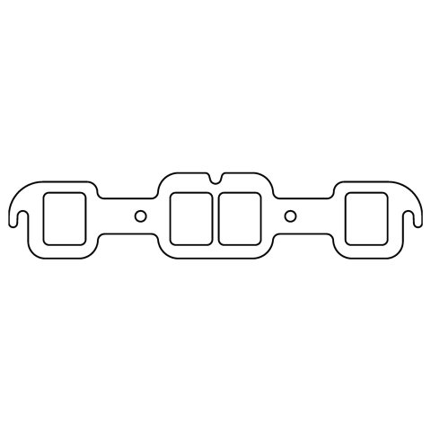 Cometic Oldsmobile 400/425/455 .094in HTG Exhaust Gasket Set - 1.920in x 1.550in Rectangular Ports