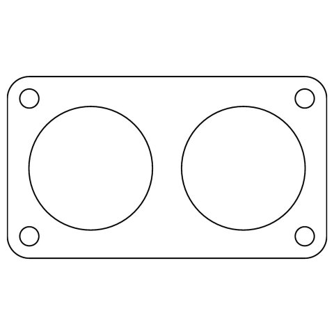Cometic Ford 5.0/5.8/7.0/7.5L .020in Fiber Truck Throttle Body Gasket - 1985-1997