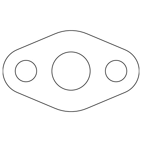 Cometic Ford 59A Flathead V8 .031in Fiber Oil Pump Screen Cover - 1945-1948