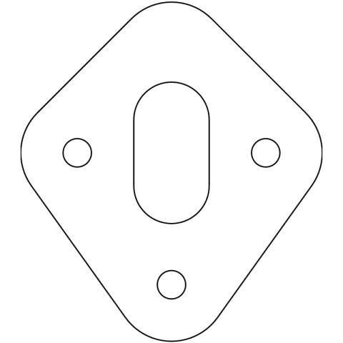 Cometic Ford 8BA/8CM Flathead V8 .031in Fiber Dipstick Tube Gasket