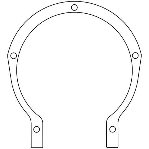 Cometic Ford Flathead V8 8BA/8CM .015in Fiber Timing Cover Gasket - 1948-1953