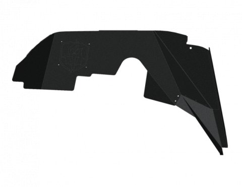 Road Armor 18-20 Jeep Wrangler JL Stealth Front Fender Liner Body Armor - Black Steel