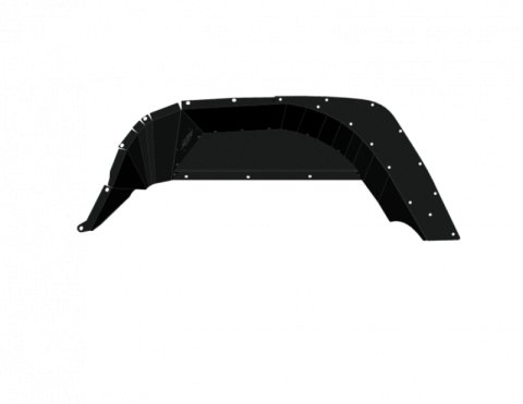 Road Armor 18-21 Jeep Gladiator JL Stealth Rear Fender Liner Body Armor - Black Steel