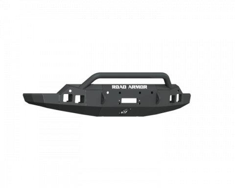 Road Armor 19-21 GMC Sierra 1500 Stealth Front Winch Bumper w/ Pre-Runner Guard - Tex Blk