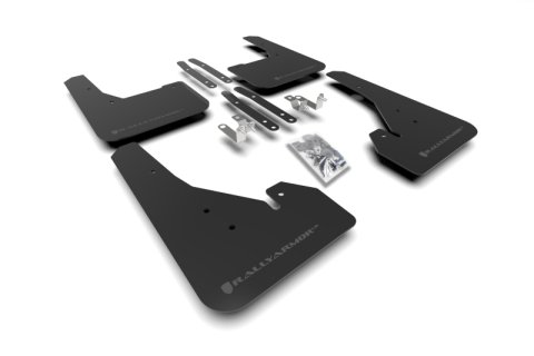 Rally Armor 18-27 Toyota Corolla Hatchback Black UR Mud Flap Grey Logo