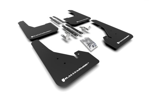 Rally Armor 18-27 Toyota Corolla Hatchback Black UR Mud Flap White Logo
