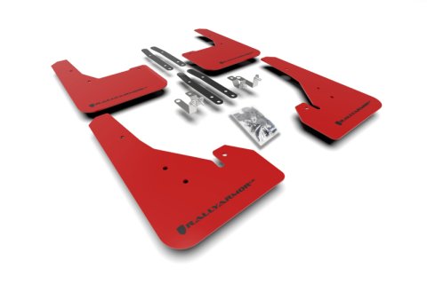Rally Armor 18-27 Toyota Corolla Hatchback Red UR Mud Flap Black Logo
