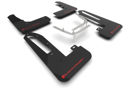 Rally Armor 23-26 Honda Civic Type R Black Mud Flap Red Logo