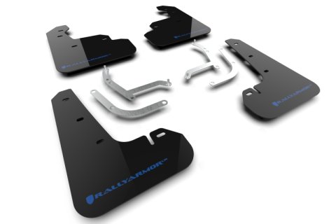 Rally Armor 24-26 Subaru Impreza Black UR Mud Flap w/ Light Blue Logo