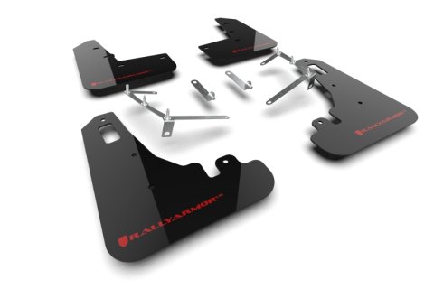 Rally Armor 22-26 Subaru BRZ / Toyota GR86 Black UR Mud Flap w/Red Logo