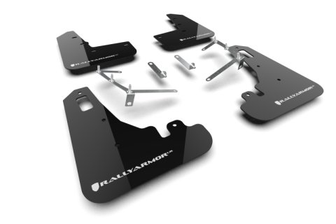 Rally Armor 22-26 Subaru BRZ / Toyota GR86 Black UR Mud Flap w/White Logo