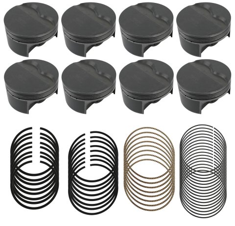 Mahle MS Piston Set GM LS 370cid 4.030in Bore 3.622in Stk 6.098in Rod .945 Pin -5cc 10.6 CR Set of 8