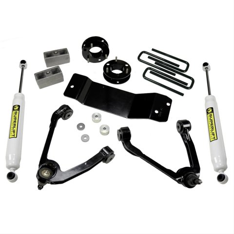Superlift 07-16 Chevy Silv 1500 4WD 3.5in Lift Kit w/ Cast Steel Control Arms & Rear Shocks