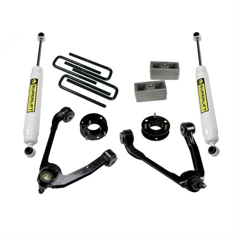 Superlift 14-18 Chevy Silv 1500 2WD 3.5in Lift Kit w/ Alum/Stamped Steel Control Arms & Rear Shocks