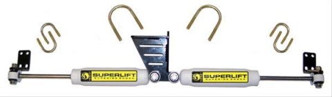 Superlift 07-18 Jeep Wrangler JK High Clearance Dual Steering Stabilizer Kit - SR (Hydraulic)