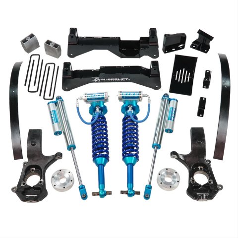 Superlift 07-16 Chevy Silv 4WD 8in Lift Kit w/ OE Cast Steel Control Arms & King Coilovers & Shocks