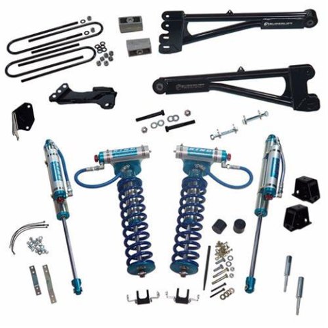 Superlift 05-07 Ford F-250/F-350 SD 4WD 4in Lift Kit w/Repl Radius Arms & King Coilovers Rear Shocks