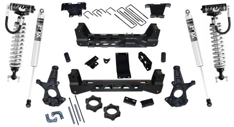 Superlift 14-18 GMC Sierra 1500 4WD 6.5in Lift Kit w/ Alum Cntrl Arms Fox Front Coilover & 2.0 Rear