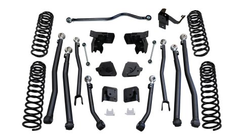 Superlift 07-18 Jeep Wrangler JK 4in Long Arm Kit - Shadow Shocks