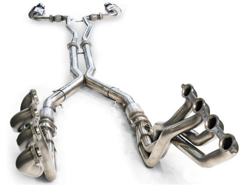 Kooks 2015+ Ford Mustang GT350 5.2L 3in Axle Back Uses Factory Tips Must Use Kooks Header and X-Pipe