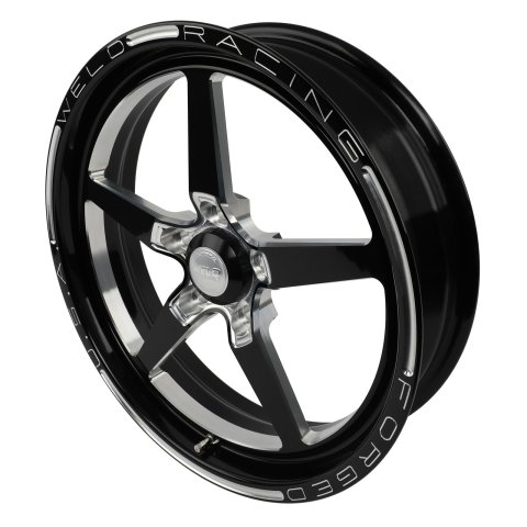 Weld Alumastar 1-Piece 17x4.5 / 5x4.5 BP / 2.25in. BS Black Wheel - Non-Beadlock