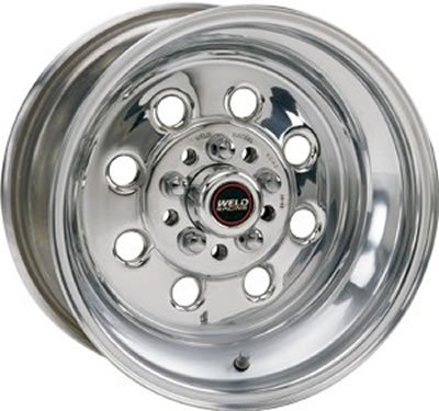 Weld Draglite 15x10 / 4x108 & 4x4.5 BP / 6.5in. BS Polished Wheel - Non-Beadlock