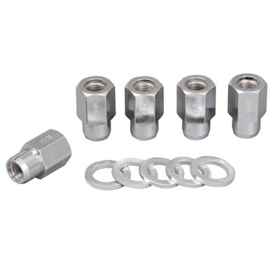 Weld Open End Lug Nuts w/Centered Washers 1/2in. RH - 5pk.