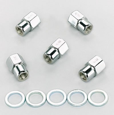 Weld Open End Lug Nuts w/Centered Washers 7/16in. RH - 5pk.