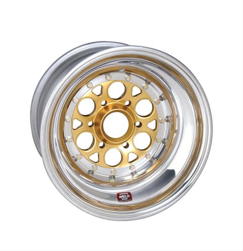 Weld Magnum Sprint 15x15 / 42-Spline / 6in. BS Gold Wheel - Inner Beadlock / No Cover