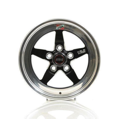 Weld S71 15x4 / 5x4.5 BP / 2.5in. BS Black Wheel (Low Pad) - Non-Beadlock
