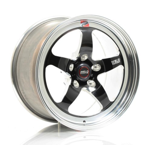 Weld S71 17x10 / 5x120mm BP / 7.2in. BS Black Wheel (High Pad) - Non-Beadlock